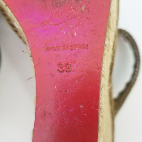 Christian Loubutin Espadrilles Cadena Chainmaille - Picture 6 of 7